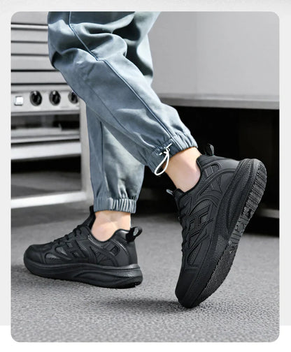 Shoes Four Seasons Breathable Light Non-slip Waterproof Oil-proof Kitchen work shoes Men's Outdoor Casual sports Shoe