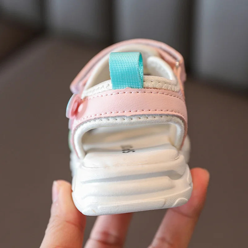 2026 Summer Girls Kids Sandals Soft Comfortable Closed Toe Protective Sandals,Cartoon Colorful Cute Shoes Kids Summer Boys Girls