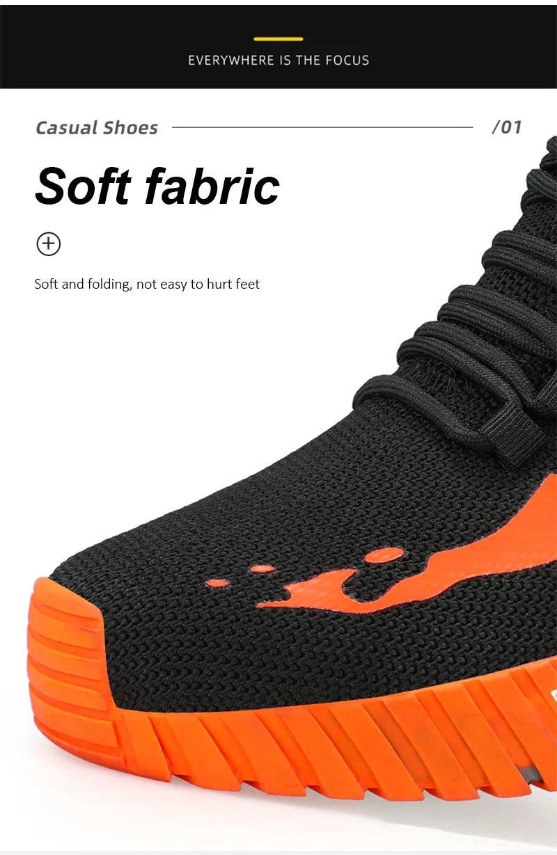 Fashion Safety Protection Footwear Steel Toe Safety Boots for Men Anti-Smash Puncture-Proof Work Shoes Indestructible Boots Male