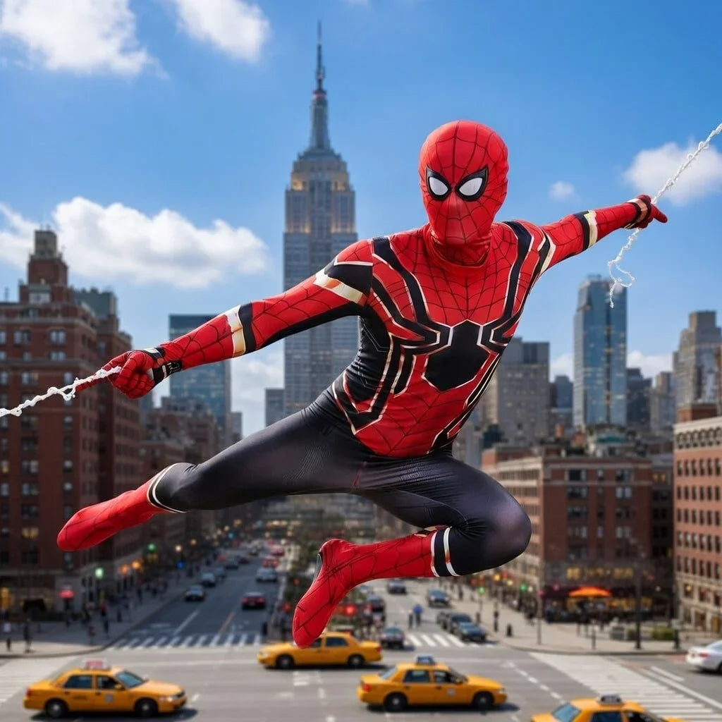 2026 High Quality Superhero Spidermans Costume Bodysuit For Kids Adult Spandex Zentai Halloween Party Cosplay Jumpsuit