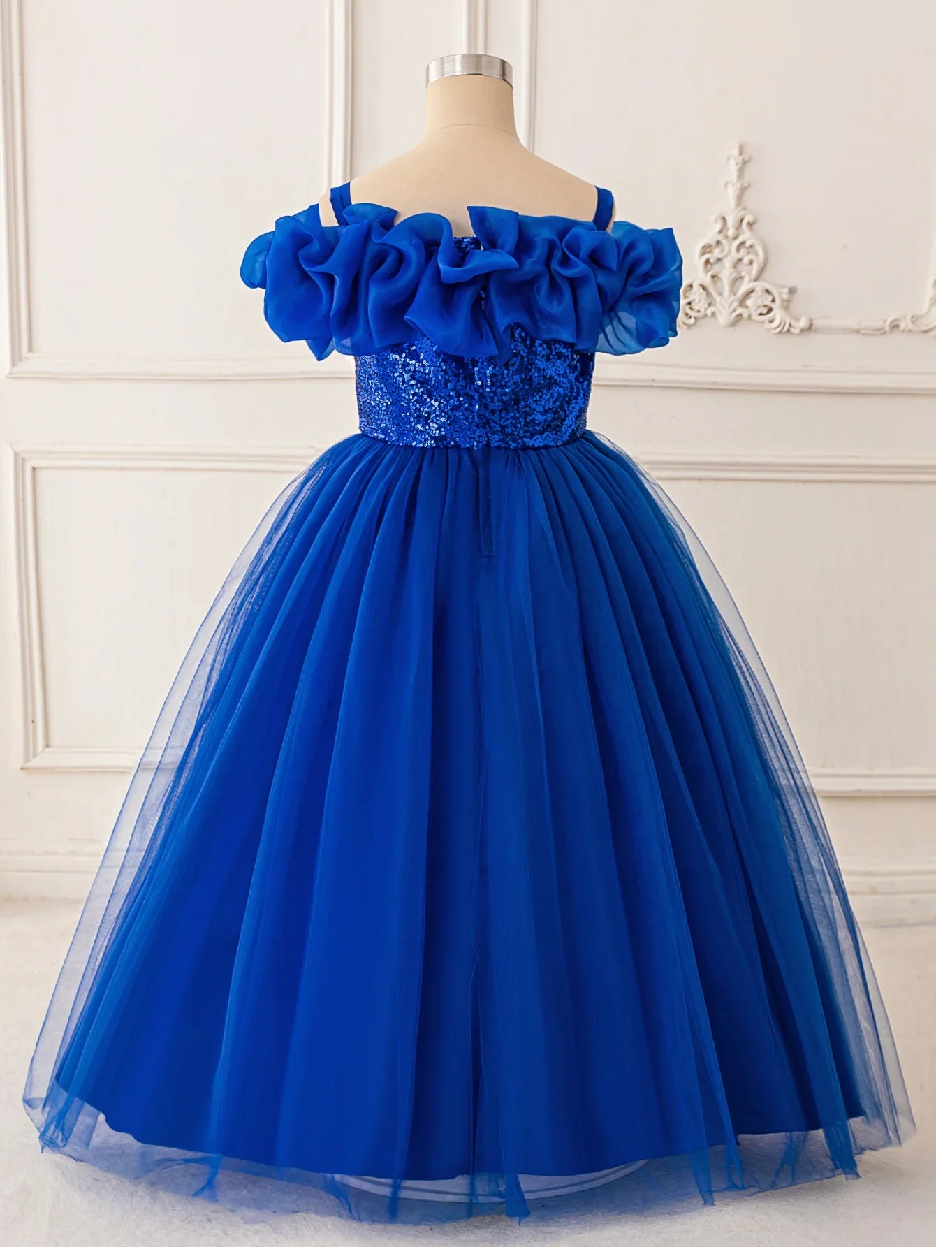 Vestido de Festa de Lantejoulas de Verão para Meninas Madrinhas Elegante Vestido de Baile Princesa para Casamento Vestido de Aniversário de Menina Roupa Infantil para Cerimônia de Formatura