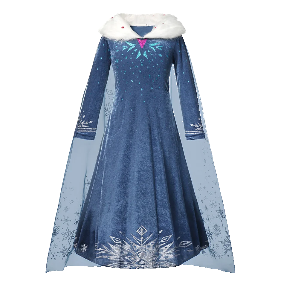 Cinderella Anna Elsa Costume Children Princess Dress for Girls Kids Cosplay Snow White Christmas Carnival Party Disguise Outfit