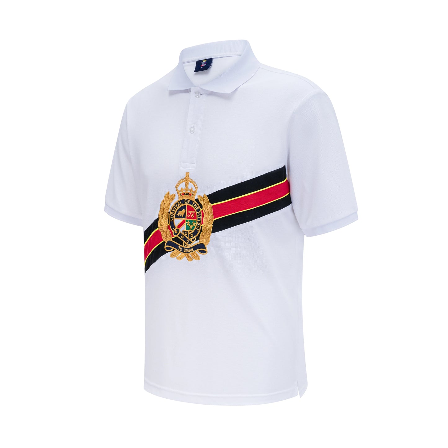 Men's polo shirt survival of the fittest cotton embroidery stitching color classic fashion original design pure cotton quality