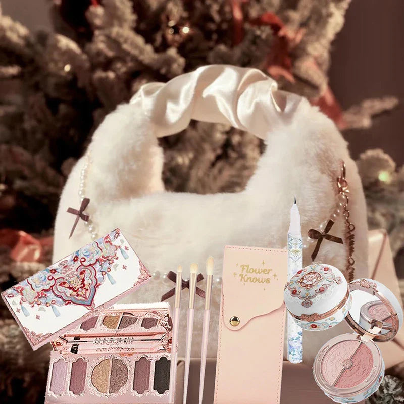 Makeup Set Box Full Swan Bear Garden Collection Embossed Blush Shine Lipstick Kit Foundation  All in Maquiagem Kit