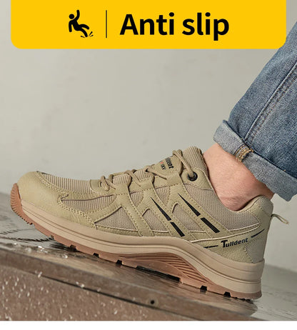 New safety shoes, anti-smashing and anti-puncture work shoes, insulated shoes, men's protective boots