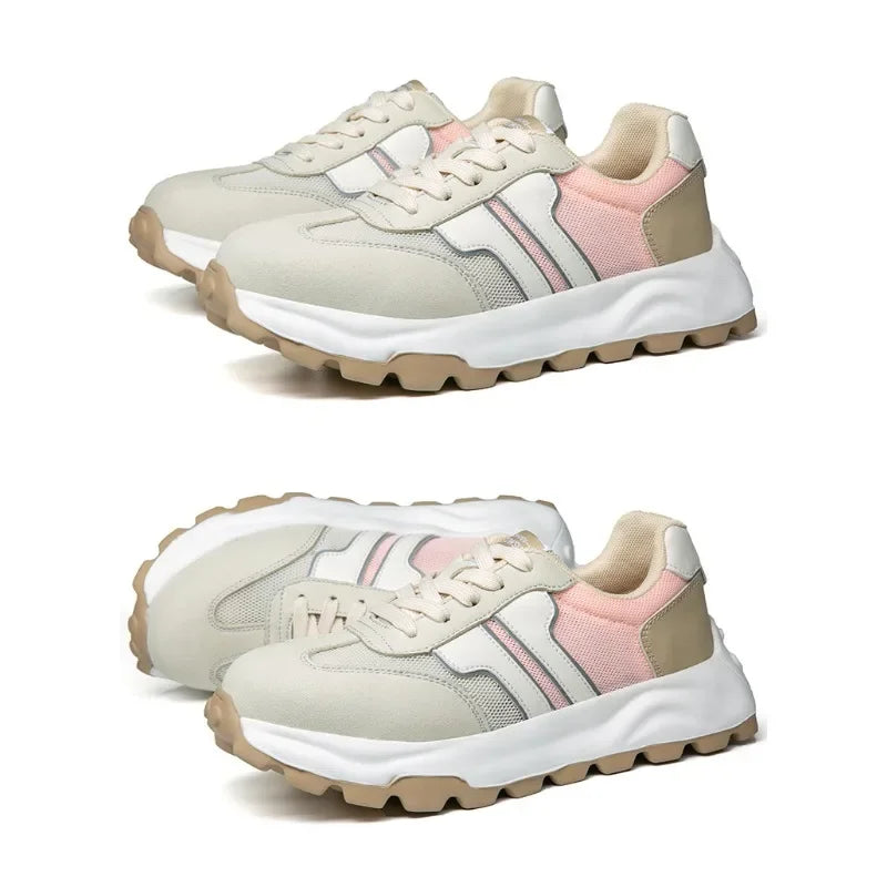 New Women's Safety Shoes with Anti Smashing and Anti Piercing Lightweight Soft Sole and Steel Toe Caps for Work Shoes