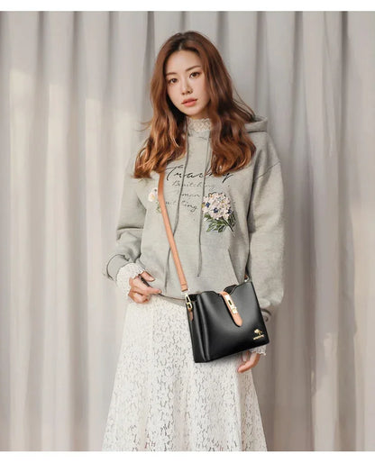 New High-quality Large Capacity PU Classic Women's Shoulder Bags 2025 Fashion Concise Light Luxury Versatile Style Crossbody Bag