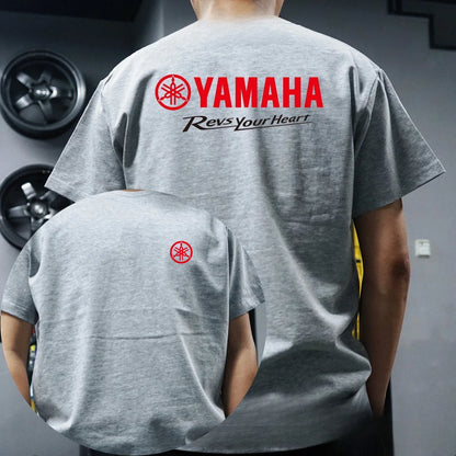 2026 Fashion Men's T-shirt Peripheral Printed T-shirt, Men's and Women's Universal Cotton Motorcycle T-shirt, Racing