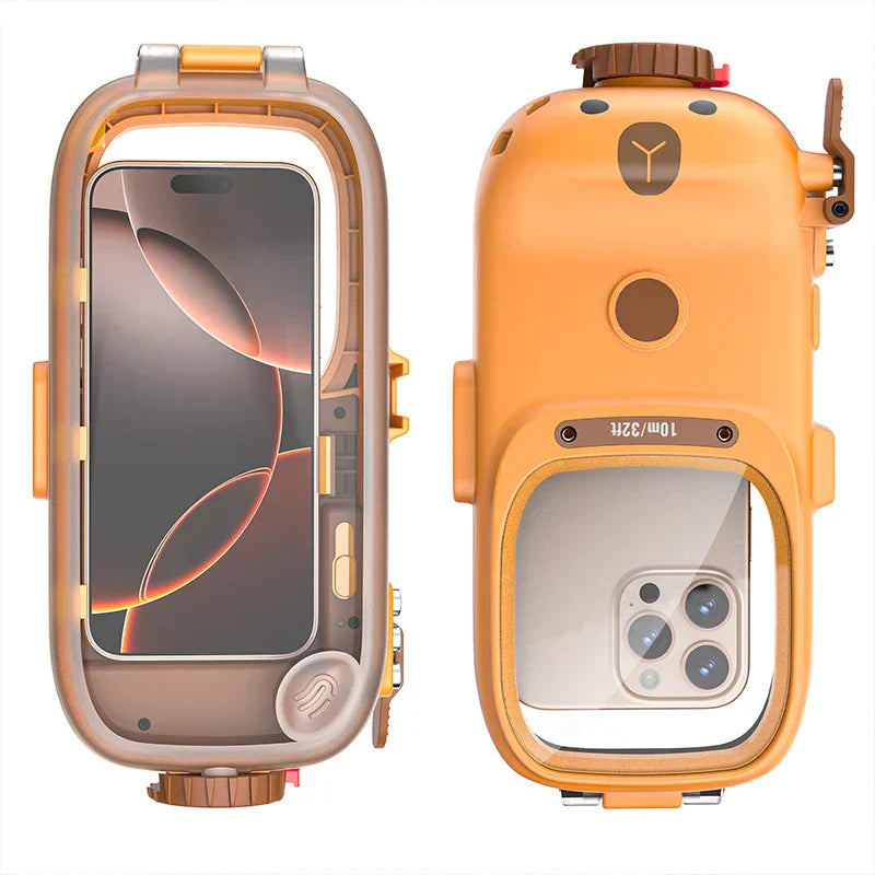 15 Meter Deep Bluetooth Waterproof Mobile phone Case For iPhone 17 Air 16 15 14 13 12 11Pro Max Samsung xiaomi phone Case