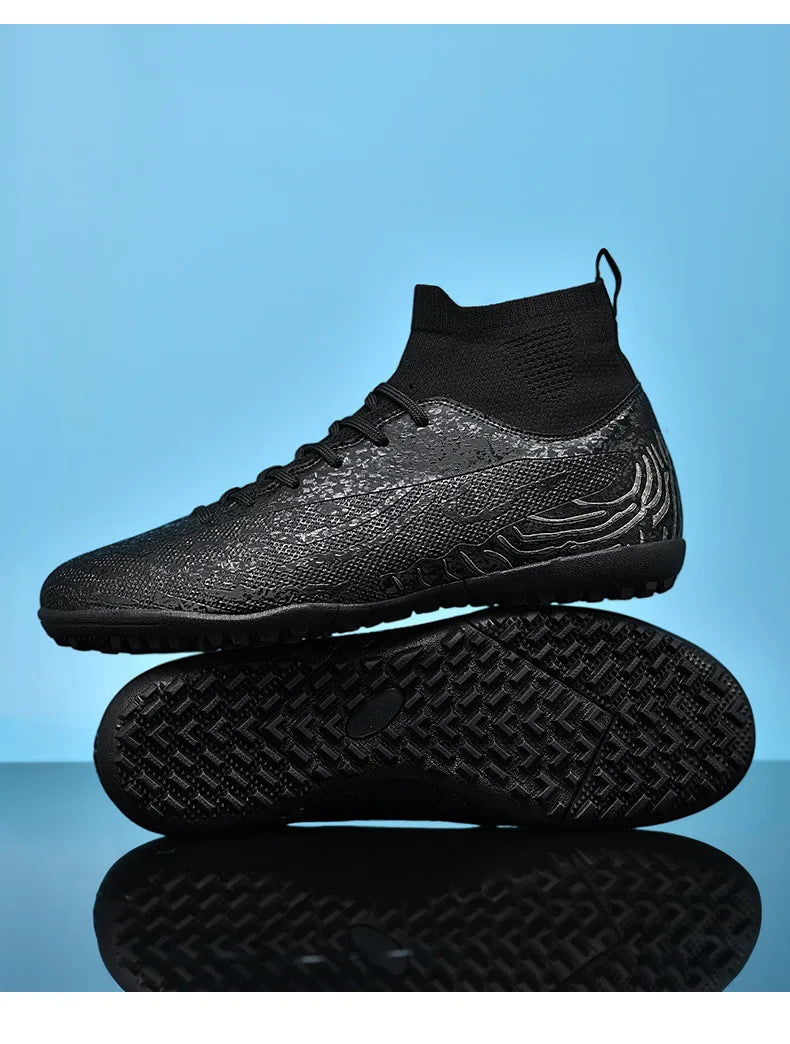 New Men Sport Soccer Shoes Training Boys Football Boots Outdoor Adult Long Spikes Non Slip Cleats Breathable Match Comfortable