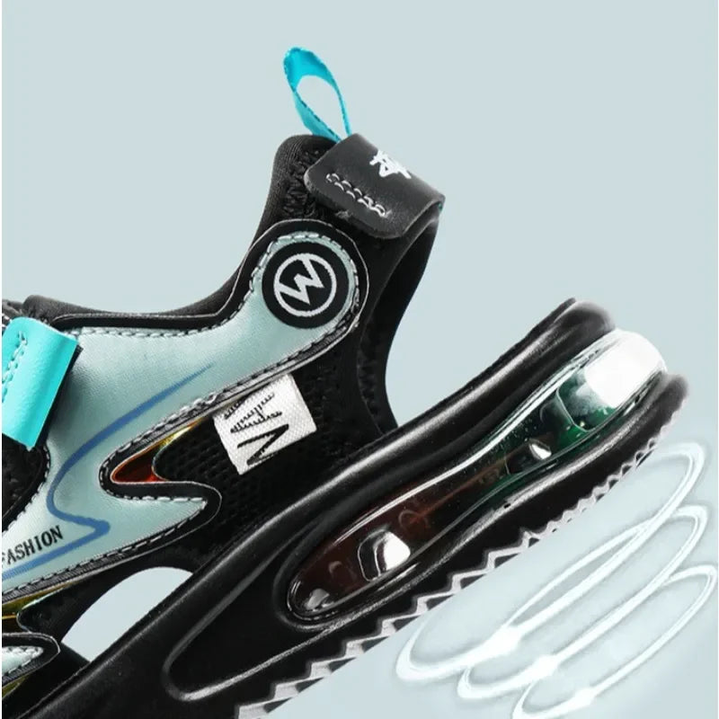 Summer Kids Sport Sandals Breathable Open-Toe Non-slip Casual Sandals for Boys Outdoor Activities