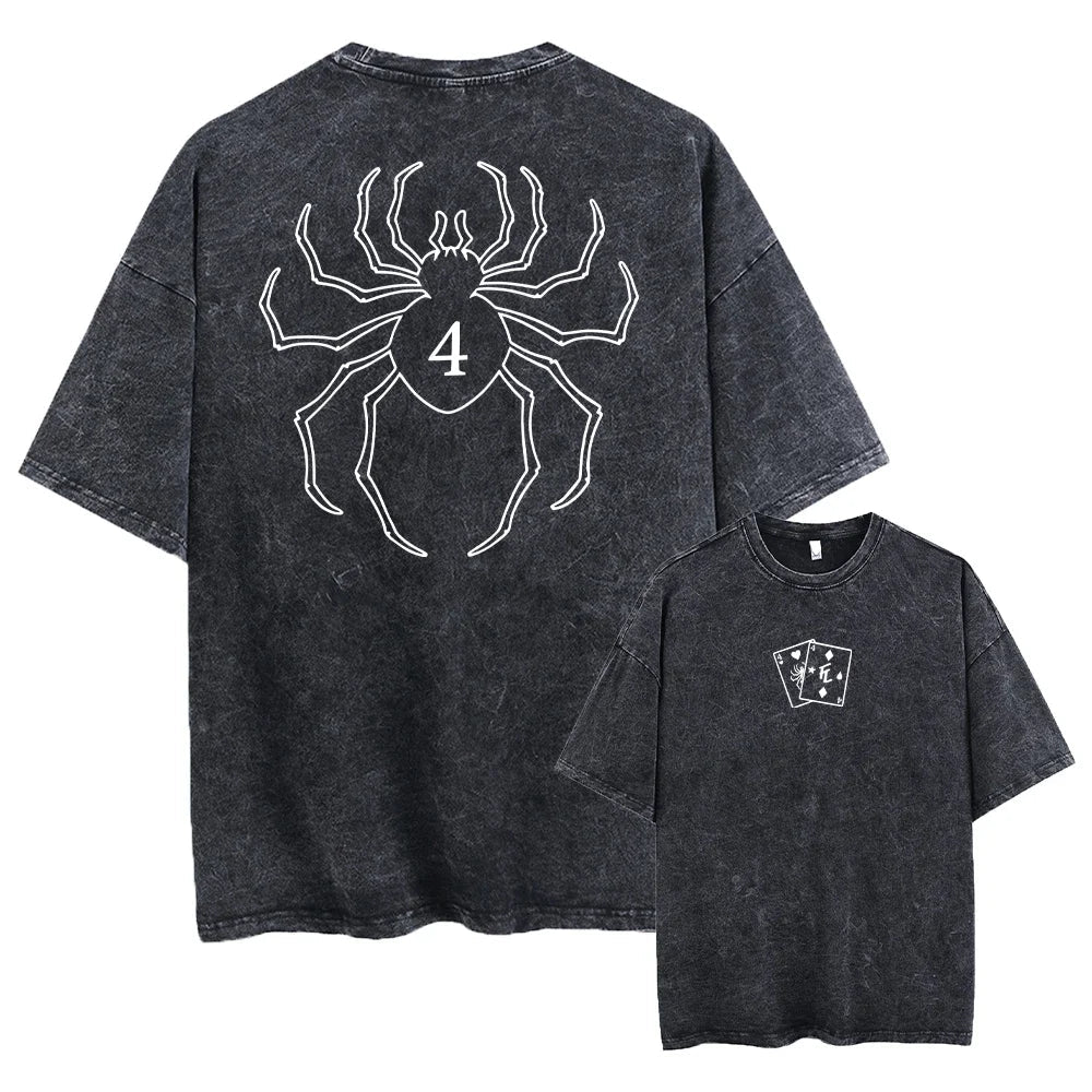 Anime Hunter X Hunter Washed New Arrival Mens Clothes Tee Shirt Homme Graphic T-Shirts Men Tshirt for Men Ropa Hombre 62955