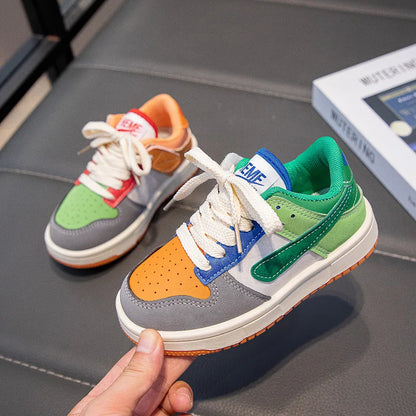 New Children Casual Shoes Four Seasons Kids Single Sneaker Mandarin Ducks Basketball Sports Shoes Boys Girls Sneaker Board Shoes