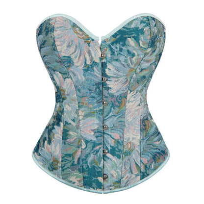 New petal painted court style corset and body shaping top