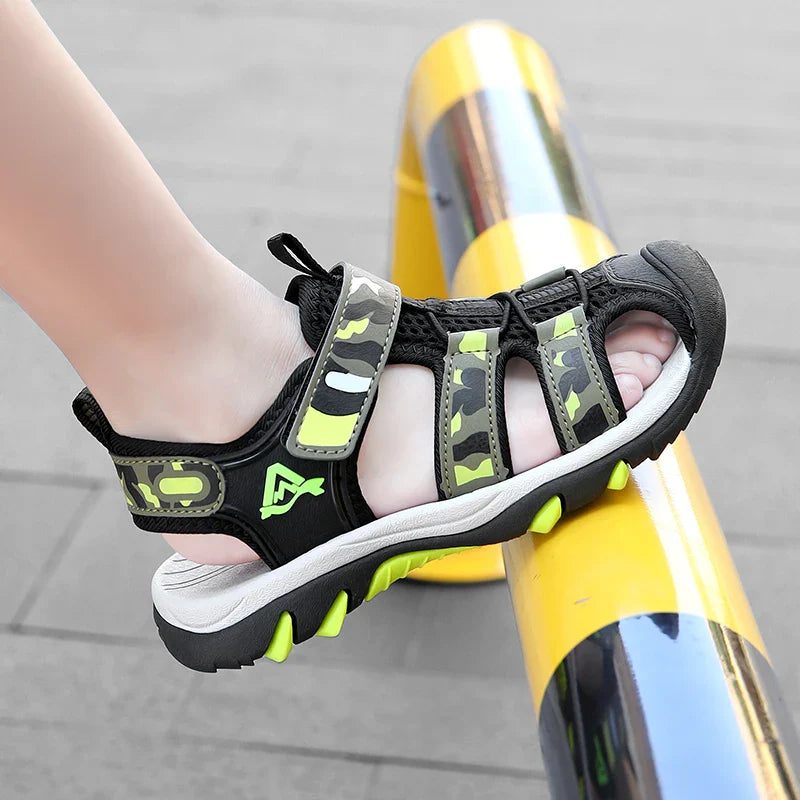 Children's Anti-Slip Summer Sandals for Boys Outdoor Anti-Collision Casual Walking Shoe Soft Bottom Breathable Kids Beach Sandal