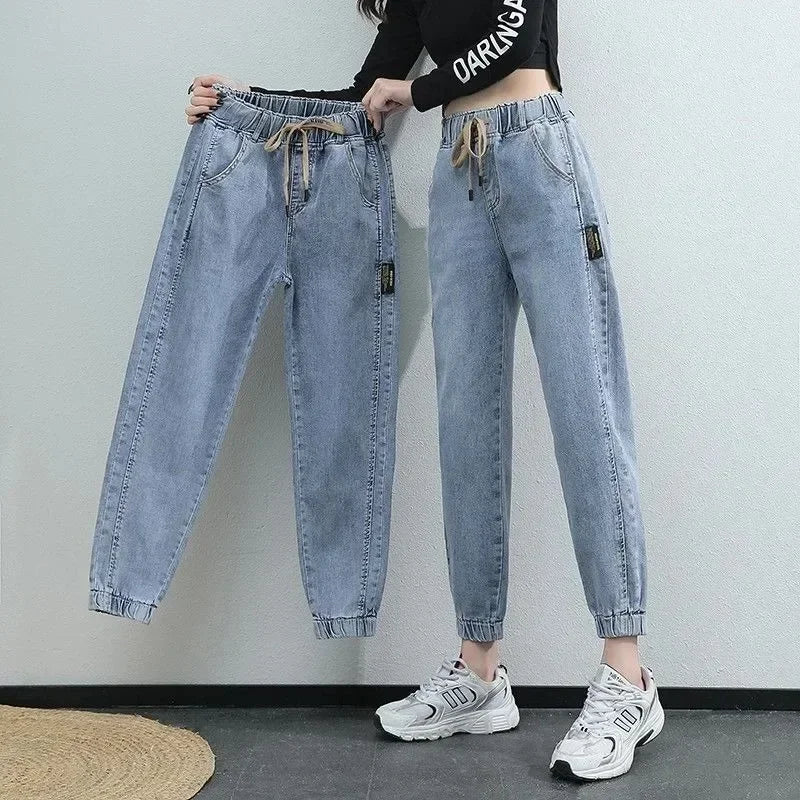 Women Spring and Autumn Version of High Waist Pants