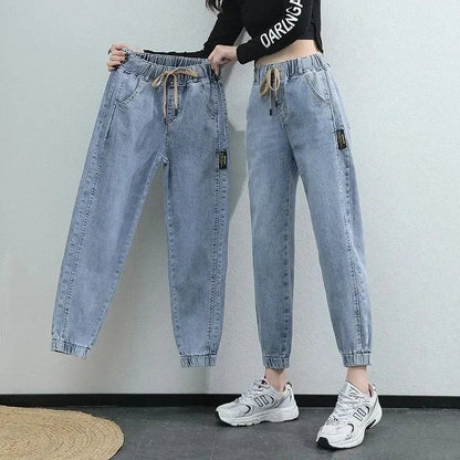 Women Spring and Autumn Version of High Waist Pants