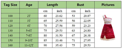 New Movie Moano 2 Girl Dress 2026 Halloween Party Ocean Adventure Costume Princess Clothes Children Vaiana Outfit Dress