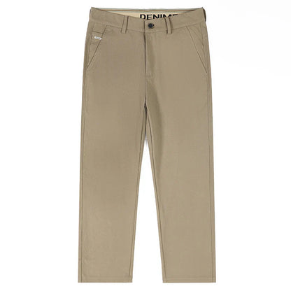 Men's Fashion Casual Straight Pants Baggy Classic Wide Leg Simple Trousers Loose Male Comfortable Soft Quality Pants