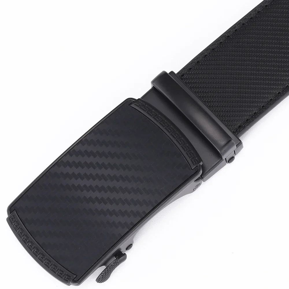 Men Leather Belt Alloy Automatic Buckle Male Belt Man Fashion Belts Genuine Leather Luxury Belts for Men Business Designer Blue