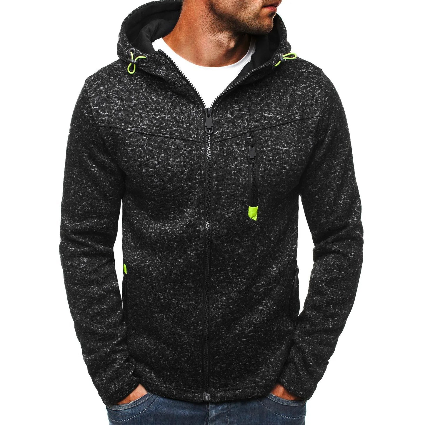 Men's Hoodies Sweatshirts Jacquard Hoodie Fleece Men Hooded Sweatshirt Pullover For Male Hoody Man Sweatshirt
