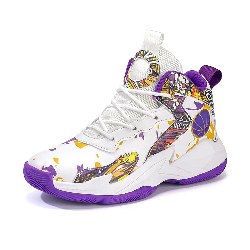 Children's basketball shoes non-slip breathable basketball training shoes with boys and girls basketball shoes sneakers 31-39