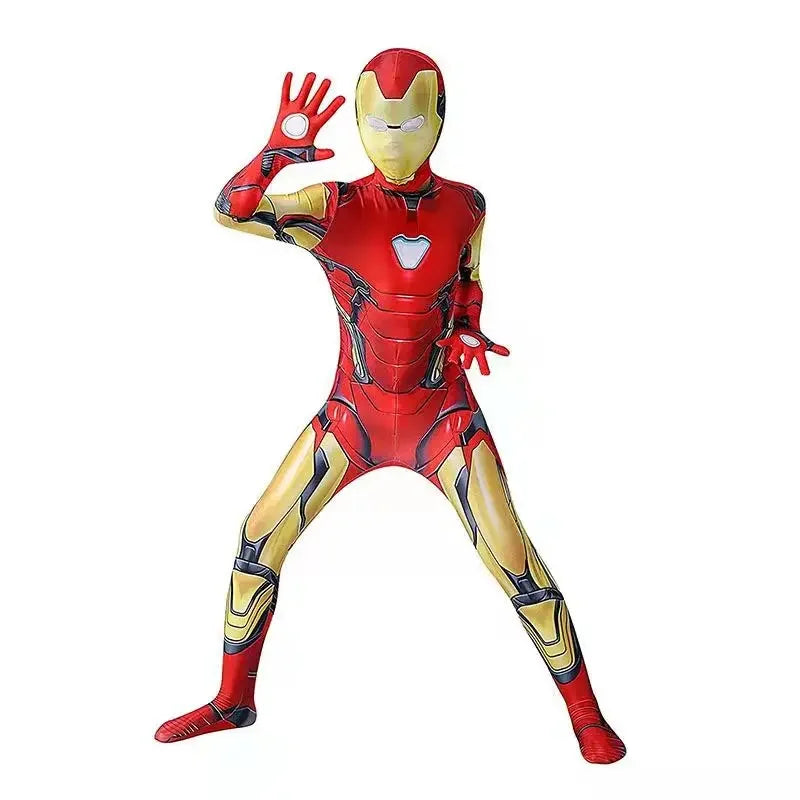 2026 High Quality Superhero Spidermans Costume Bodysuit For Kids Adult Spandex Zentai Halloween Party Cosplay Jumpsuit