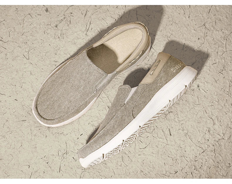 Mocassins Para Homens Sapatos Outono Novo Masculino Sapatos de Lona Clássicos Sapatos de Lazer Confortáveis Tênis Respiráveis Para Homens Mocassins