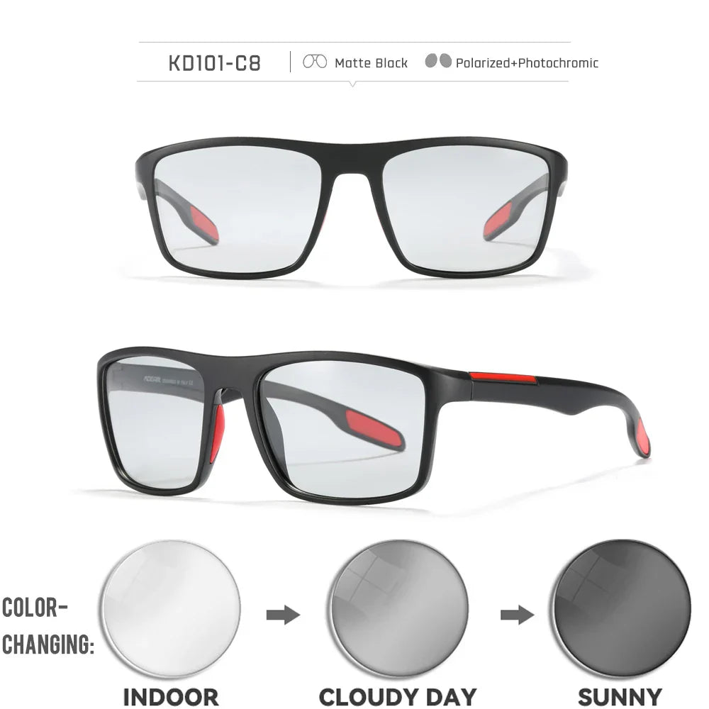 Ultra Light Rectangular Photochromic Sunglasses Men Polarized TAC 1.1mm Thickness Lens UV400 Sun Glasses Women Cat.3 CE