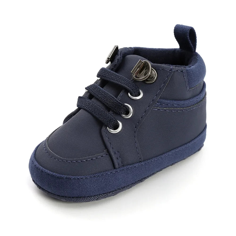 Baby Sneakers Infant Boys Girls Sports Shoes Toddler Casual Cotton Sole Anti-slip PU First Walkers Crawl Crib Basketball Shoes