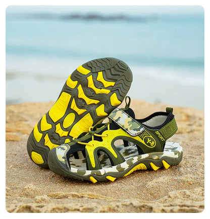 Outdoor Boys Sports Sandals Kids Summer Shoe Sneaker 2026 New Non-slip Soft Breathable Casual Walking Beach Water Sandal for Boy