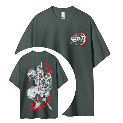 Unisex Round Neck Anime T-Shirt Men's and Women's Summer Fashion Breathable Street T-Shirt