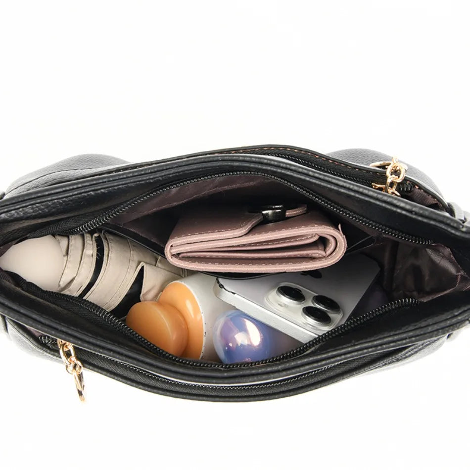 Genuine High Quality Soft Leather Women's Handbag Trend Designer Female Crossbody Bag Casual Shoulder Messenger Handbags 2024