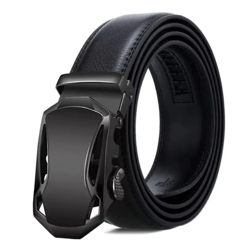Fashion Business Men's Belt Genuine Luxury Brand Belt Metal Buckle Belt High-Quality PU Leather Soft Belt With Cargo Pants Jeans