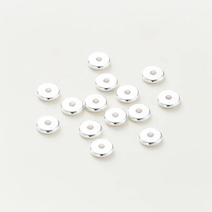 14K/18K Gold Plated 10-30Pcs 3/4/5/6/8mm Spacer Beads for DIY Necklace Bracelet Jewelry Making Supplies Accessories Wholesale