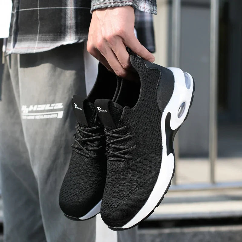 Lightweight Design Men Safety Shoes Steel Toe Cap Work Sneakers Men Protective Shoes Anti-smash Anti-puncture Indestructible