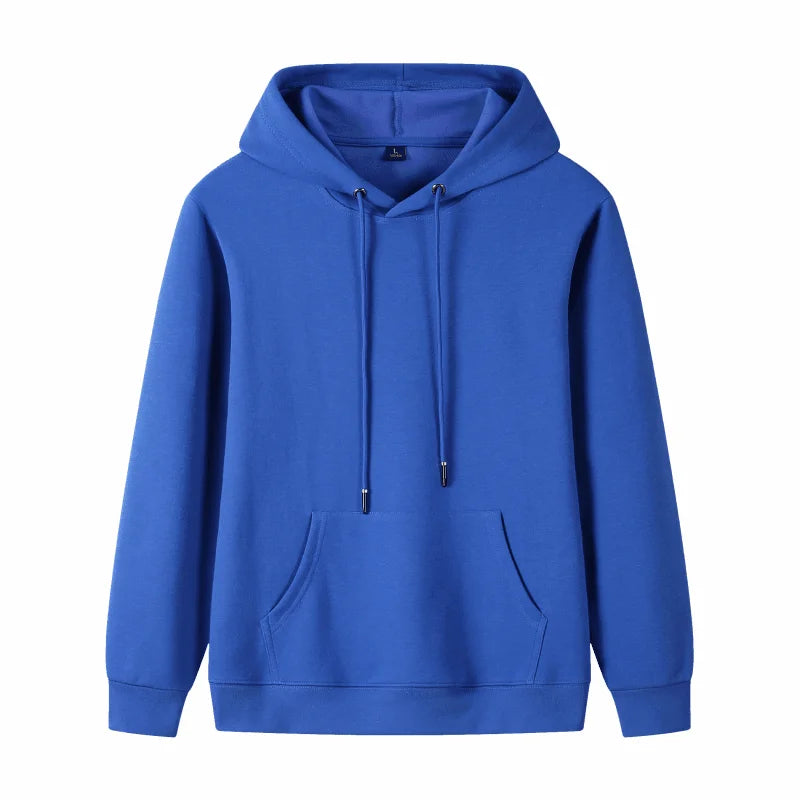 Fashion 9 Colors High-Quality Pullovers Custom Logo Printed Personal Group Brand Embroidery Men and Women 100% Cotton Hoodies