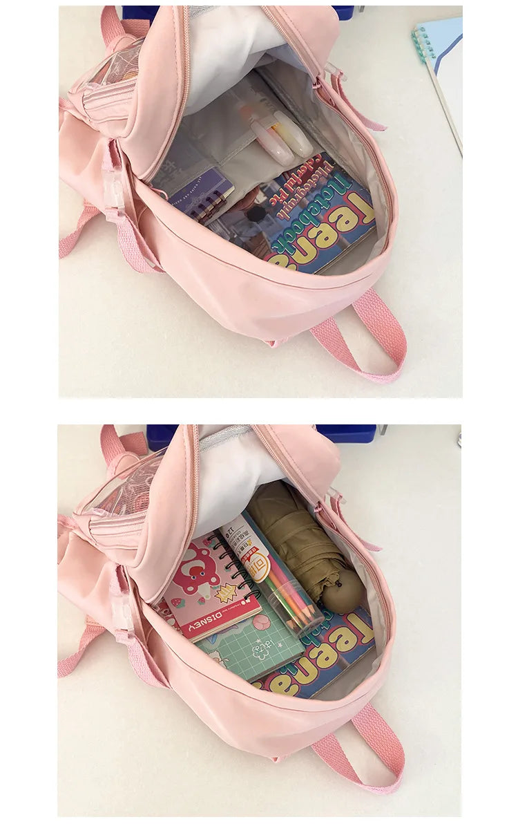 Cute Mini Backpack Women Kawaii Ita Bag Sweet Girl Transparent Rucksack DIY Personality Display Knapsack Lolita Shoulder Bag