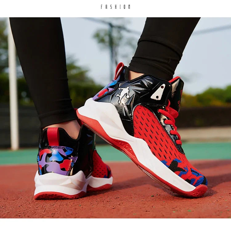 2024 New Children's Basketball Shoes for Boys Non-slip Kids Sport Shoes Wear-resistant Outdoor Kids Girls Sneakers Trainers