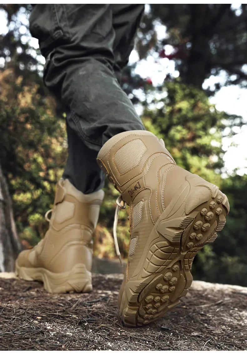 High-Top Work Boots Indestructible Safety Shoes Men Steel Toe Shoes Puncture-Proof Sneakers Male Shoes Men Non Slip Work Shoes