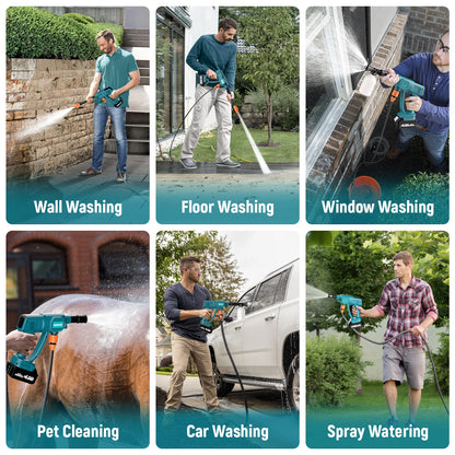 Cordless High Pressure Car Washer Gun For Makita 18V BL1830 Battery Electric Water Spray Gun Home Garden Cleaning Power Tool