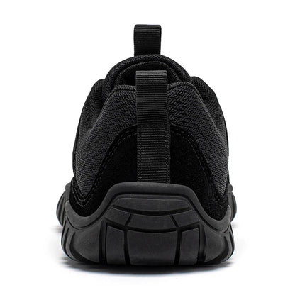 Wide Toe Walking Shoes Men Women Non Slip Outdoor Sneakers Lace Up Mesh Breathable Running Shoes