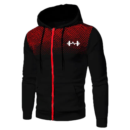 2025 New Arrival Men's Set Hoodie + Sweatpants Autumn Winter Daily Casual Sporty Jogging Suit Zipper Male Sweatshirt Outfit