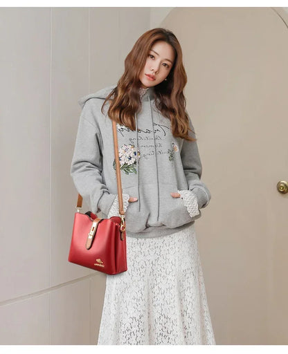 New High-quality Large Capacity PU Classic Women's Shoulder Bags 2025 Fashion Concise Light Luxury Versatile Style Crossbody Bag