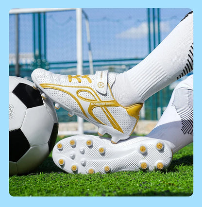 Children Football Shoes Grass Society Indoor Training Original Boys Soccer Shoes Cleats Non Slip Kids Football Field Boots New