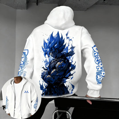 Animation Printed Zipper Hoodie 2025 Men's and Women's Autumn/Winter New Street Hip Hop Trendy Casual Y2K Top