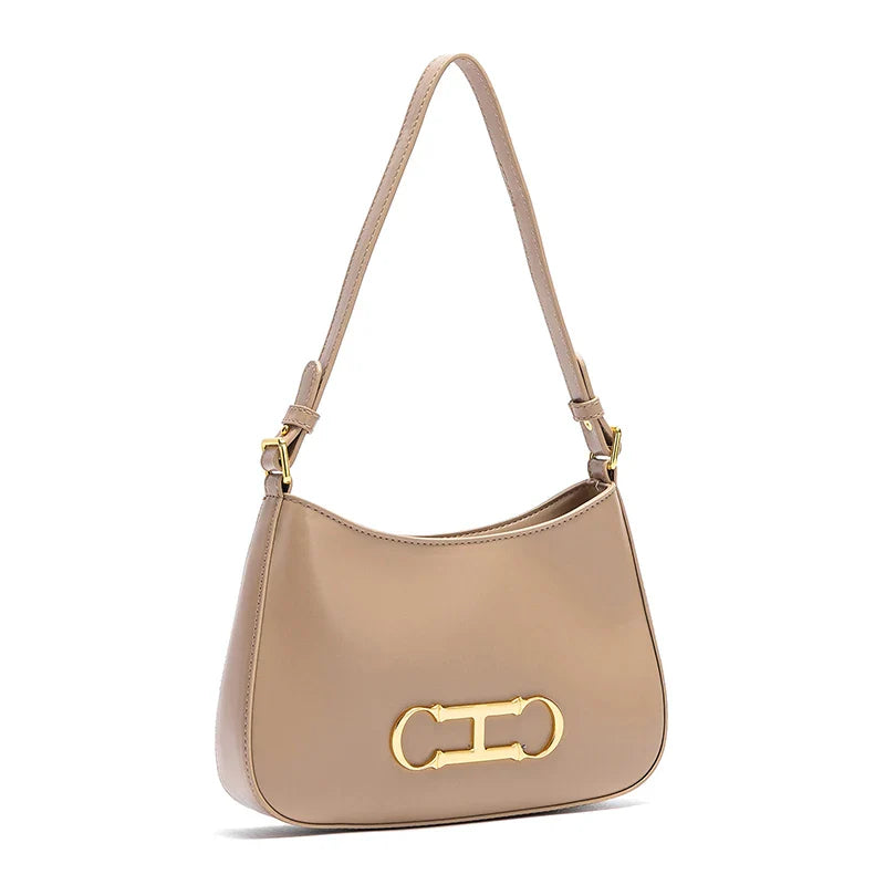Retro Style Pure Colour Design Fashion Classic Women's Handbag Leisure Simple Match Women's Shoulder Bag