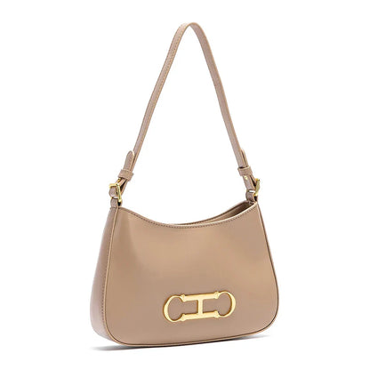 Retro Style Pure Colour Design Fashion Classic Women's Handbag Leisure Simple Match Women's Shoulder Bag