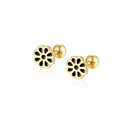 925 Sterling Silver Fashion Love Butterfly Romantic Star Crown Screw Stud Earrings for Women Ear Bone Piercing Jewelry