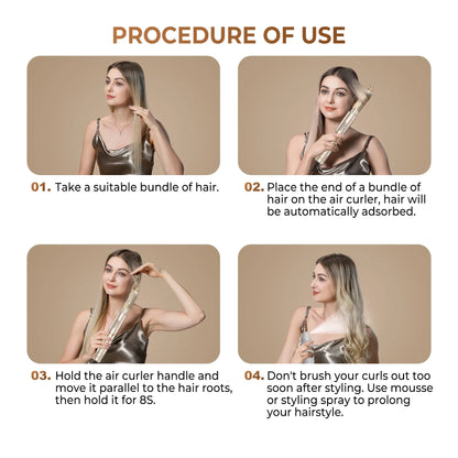 8 in 1 Hair Dryer Brush High Speed Brushless Blow Dryer Negative Ionic Hair Heating Brush Hot Air Styling Comb Auto Hair Curle